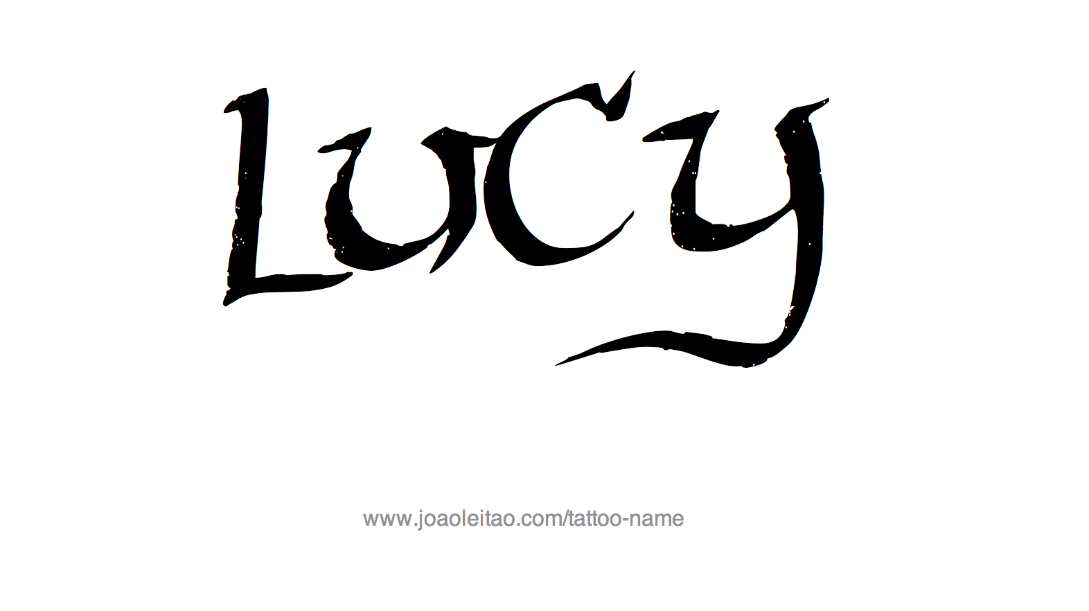Lucy Name Tattoo Designs